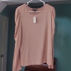 Express pink blouse new size xl